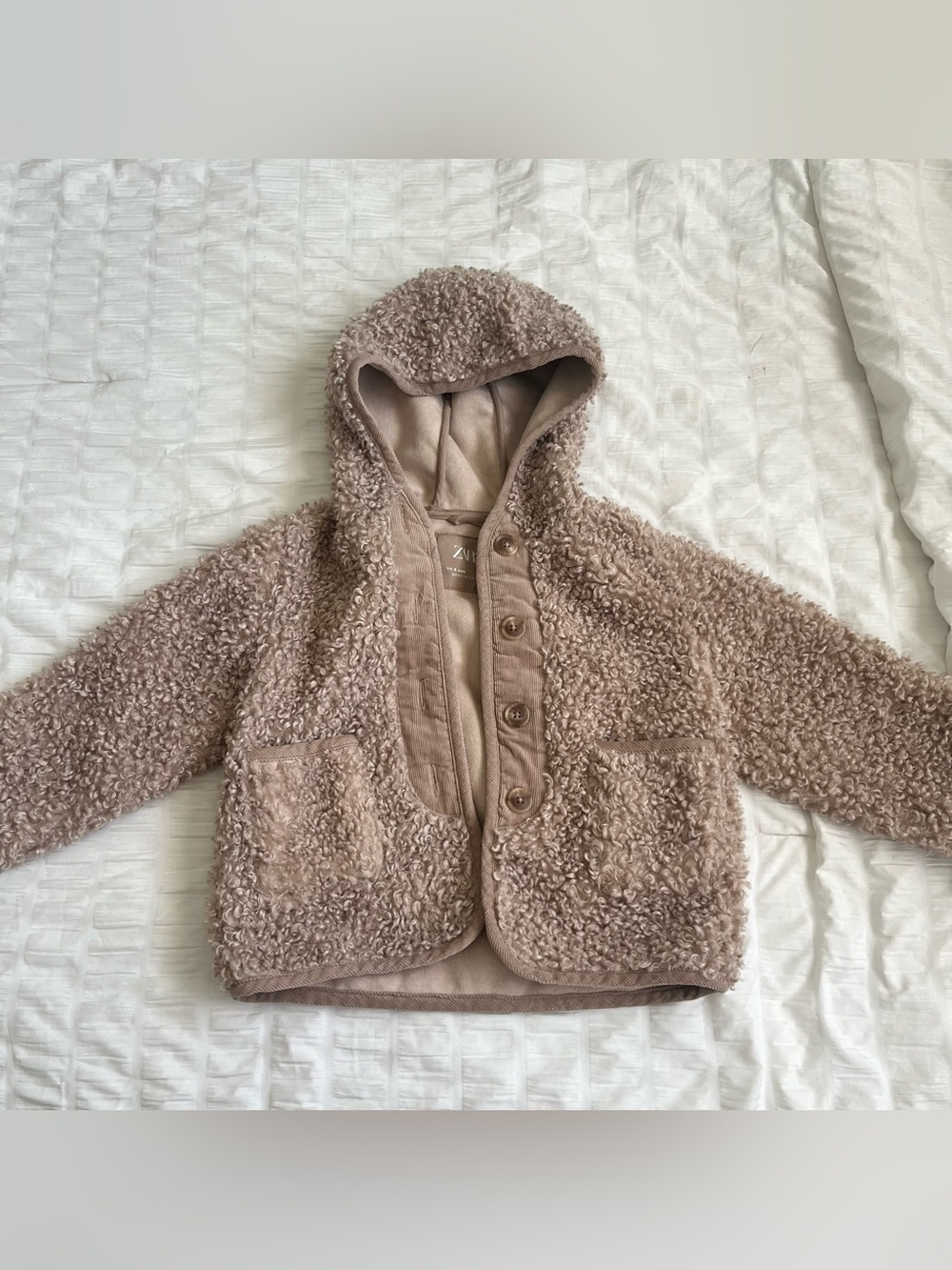 Zara Girl Fleece Hooded Jacket